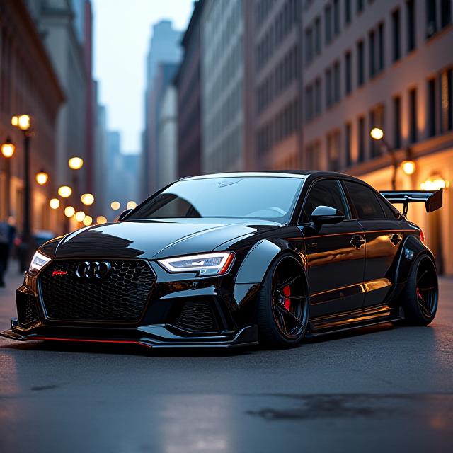 Audi RS modificado con mejoras visuales y de rendimiento