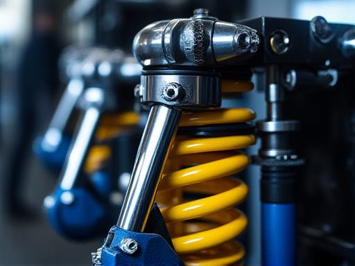 Detalle de una suspensión deportiva coilover
